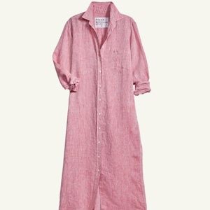 NEW Frank & Eileen Rory Maxi Dress, S, Linen, Red